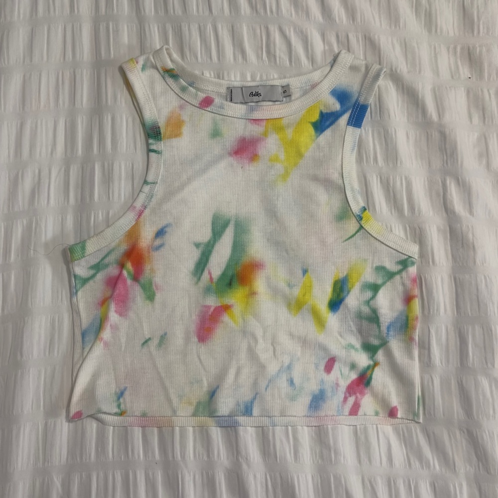 NWOT Adika Cropped Tye Dye Tank size XS